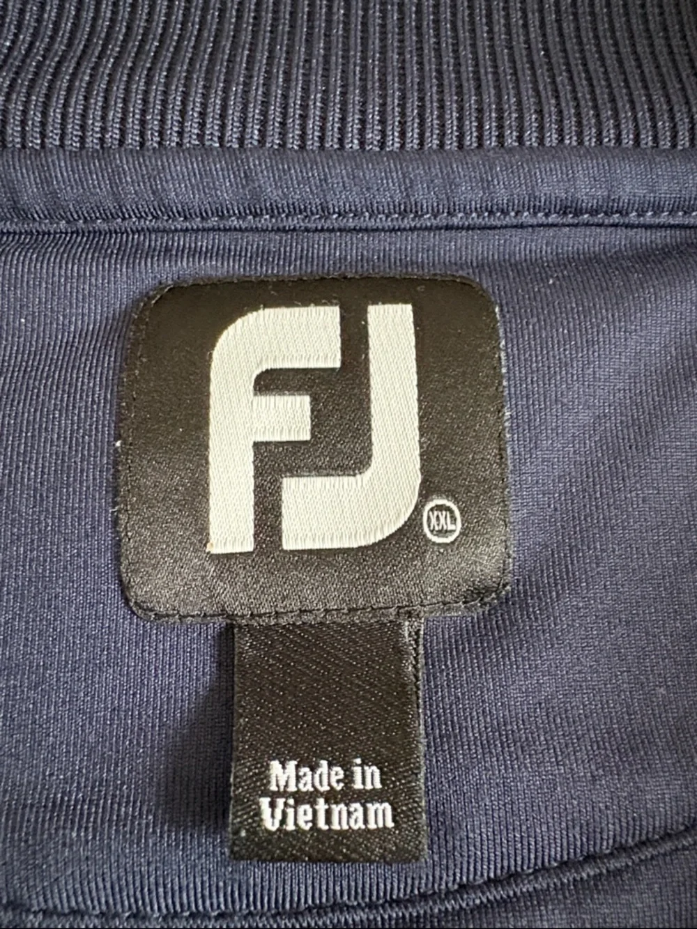 FootJoy Nylon Navy Half-Zip Pullover Size XXL